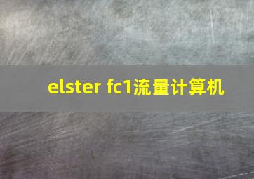 elster fc1流量计算机